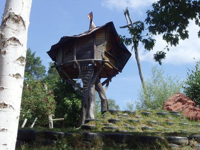 Treehouse in the woods